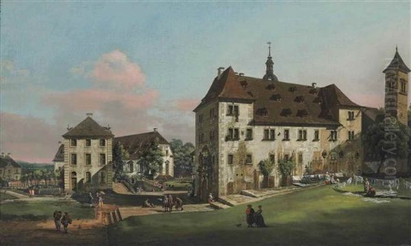 The Courtyard Of The Fortress Of Konigstein With The Magdalenenburg - view 1