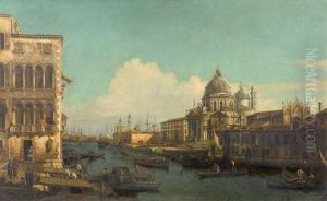Venise, Vue Du Grand Canal Avec Santa Maria Della Salute by Bernardo Bellotto