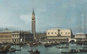 Venice, View Of The Molo From The Bacino Di San Marco