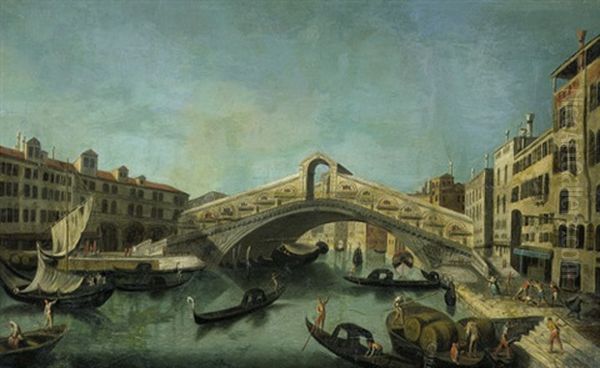 Der Canale Grande Mit Der Rialtobrucke - view 1