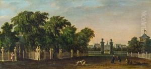 Prachtvolles Schloss In Einem Park