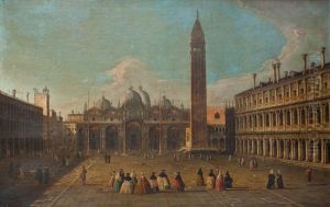 Plaza San Marcos by Bernardo Bellotto