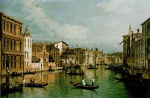 The Gand Canal, Venice, Looking East From The Palazzo Flangini To The Palazzo Vendramin Calergi, With The Entrance To The Cannaregio by Bernardo Bellotto