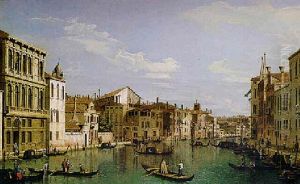 View Of The Grand Canal, Venice by Bernardo Bellotto