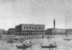 The Doge's Palace, Venice by Bernardo Bellotto