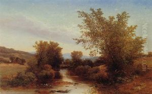 Landscape With A Footbridge by Albert Fitch Bellows