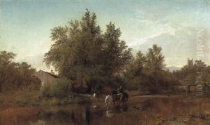 Family By The River by Albert Fitch Bellows