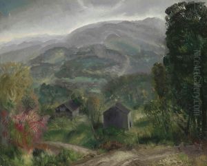 Old Barn, Grey Day by George Wesley Bellows