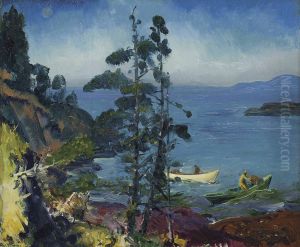 Evening Blue (tending The Lobster Traps. Early Morning) by George Wesley Bellows