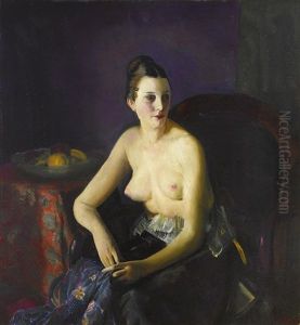 Nude Girl With Fruit