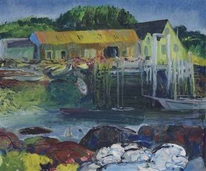 Criehaven Wharf by George Wesley Bellows