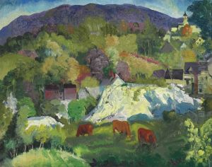 Village On The Hill by George Wesley Bellows