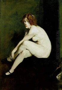 Nude Girl, Miss Leslie Hall by George Wesley Bellows