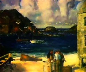 Fishing Harbor, Monhegan Island by George Wesley Bellows