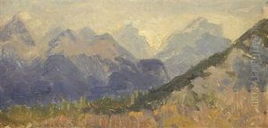 Selkirk Mts. Sketch by Frederic Marlett Bell-Smith