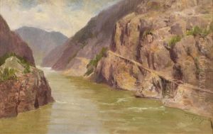 Fraser Canyon by Frederic Marlett Bell-Smith