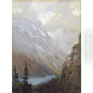 Lake Louise And Mt. Lefroy by Frederic Marlett Bell-Smith
