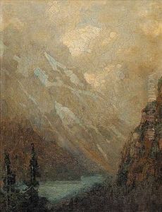 Untitled - A Mountain Lake by Frederic Marlett Bell-Smith