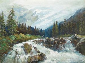 Illecillewaet River And Glacier