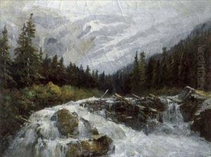 Rapids In The Rockies by Frederic Marlett Bell-Smith