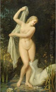 Leda E Il Cigno by Tito Agujari