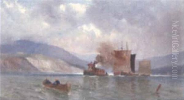 Untitled - Tugboat Nearing The Harbour - view 1