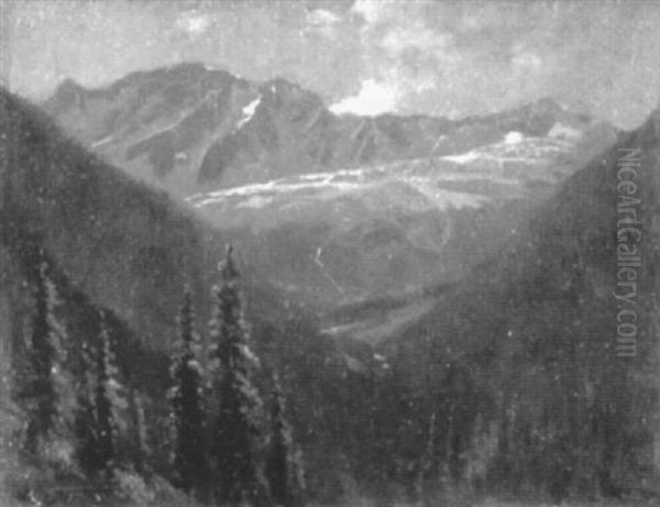 Overlooking A Pass In The Rockies - view 1