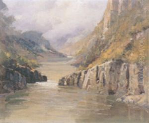 Hell's Gate, Fraser Canyon by Frederic Marlett Bell-Smith