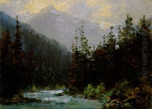 A Stream In The Rockies - view 1