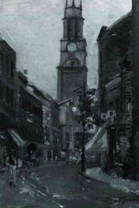 A Spot Sketch Of London by Frederic Marlett Bell-Smith