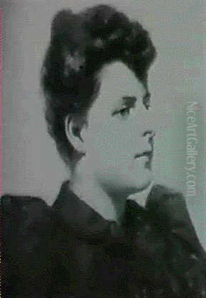Portrait Of A Dark Haired Woman - view 1