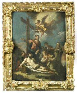 The Deposition Of Christ With The Virgin Mary, Mary Magdalene And Saint John by Antonio Bellucci