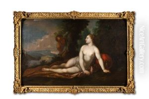 Nymphe Und Faun by Antonio Bellucci