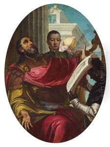 King David Singing