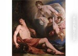 Diana Und Endymion by Antonio Bellucci