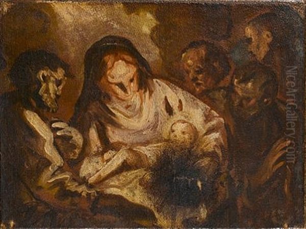 The Adoration Of The Shepherds, A Bozzetto - view 1