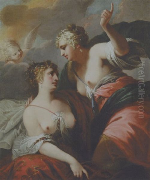 Two Allegorical Figures - view 1