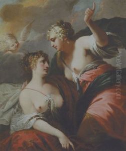 Two Allegorical Figures by Antonio Bellucci