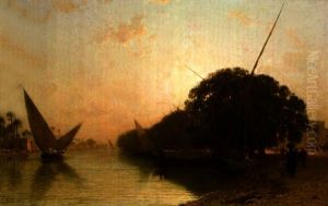Canal De Mahmoudieh A Alexandre Le Soir, Egypte