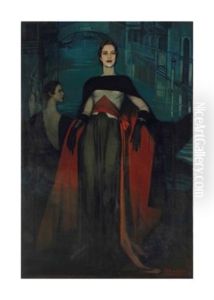 Portrait De Madeleine Bonnardel (1899-1952), Comtesse De Montgomery Portrait De Madeleine Bonnardel (1899-1952), Comtesse De Montgomery