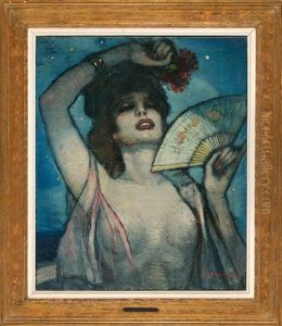 Joven Con Abanico by Federico Beltran Masses