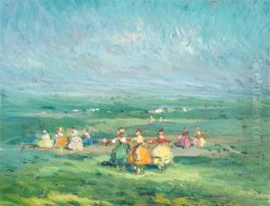 Paisaje Con Goyescas by Federico Beltran Masses