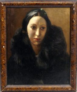 Portrait Of A Lady Head And Shoulders