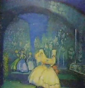El Baile De Noche En El Jardin by Federico Beltran Masses