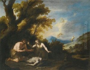 Landscape With Adam And Eve Lamenting Over The Body Of Abel