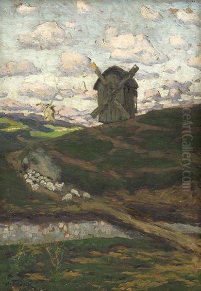 Landscape With Windmill - view 1