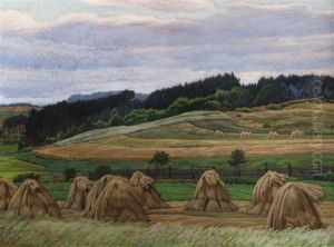 Landscape With Sheaves by Rudolf Bem