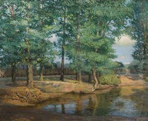 Trees By The Water by Rudolf Bem