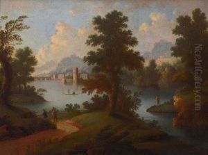 Flusslandschaft by Carl Sebastian von Bemmel