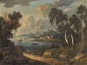 Uferlandschaft by Johann Christoph Von Bemmel